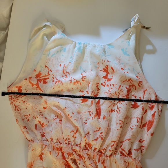 H&M floral color block maxi dress  size 6 - Picture 8 of 9